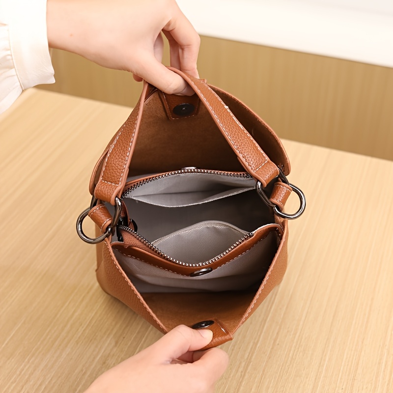 Sac à Main Femme Ynot? DR04-MARRON – Marron Cuir Synthétique Small