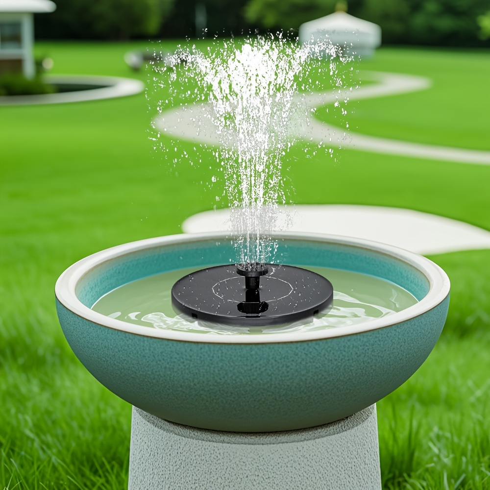 Yzert Solar Bird Bath Fountains,3.5W Glass Panel Solar Fountain Pump For Bird Bath No Battery,Solar Water Fountain Outdoor With 4 Fixed