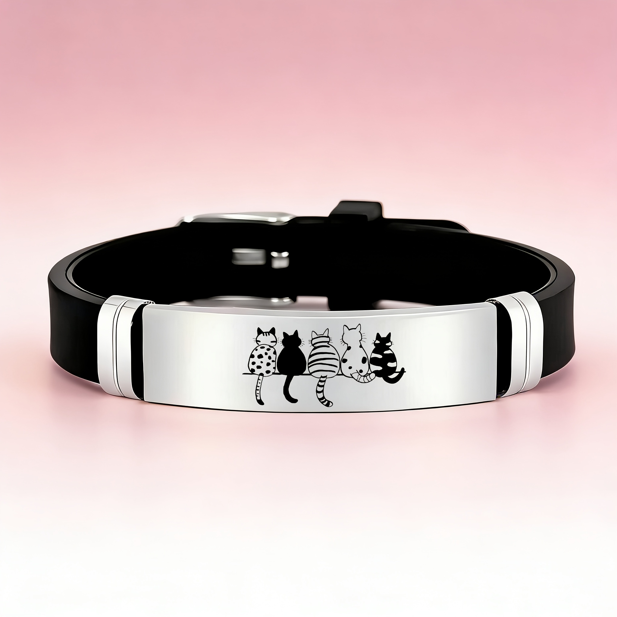 TEMU Accessorio e unico con con motivi in . Realizzato in acciaio inossidabile 202 e , questo braccialetto 癡 per gli dei per mostrare il affetto e la