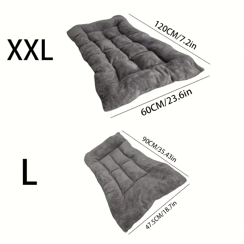 [2026 Newly Upgraded] VVC Oversize Large Plush Dog&Cat Bed Sofa - |Thickened Super Soft Polyester|with Headrest and Raised Edges|Rectangular Design| Available for Small, Medium, and Large Pets