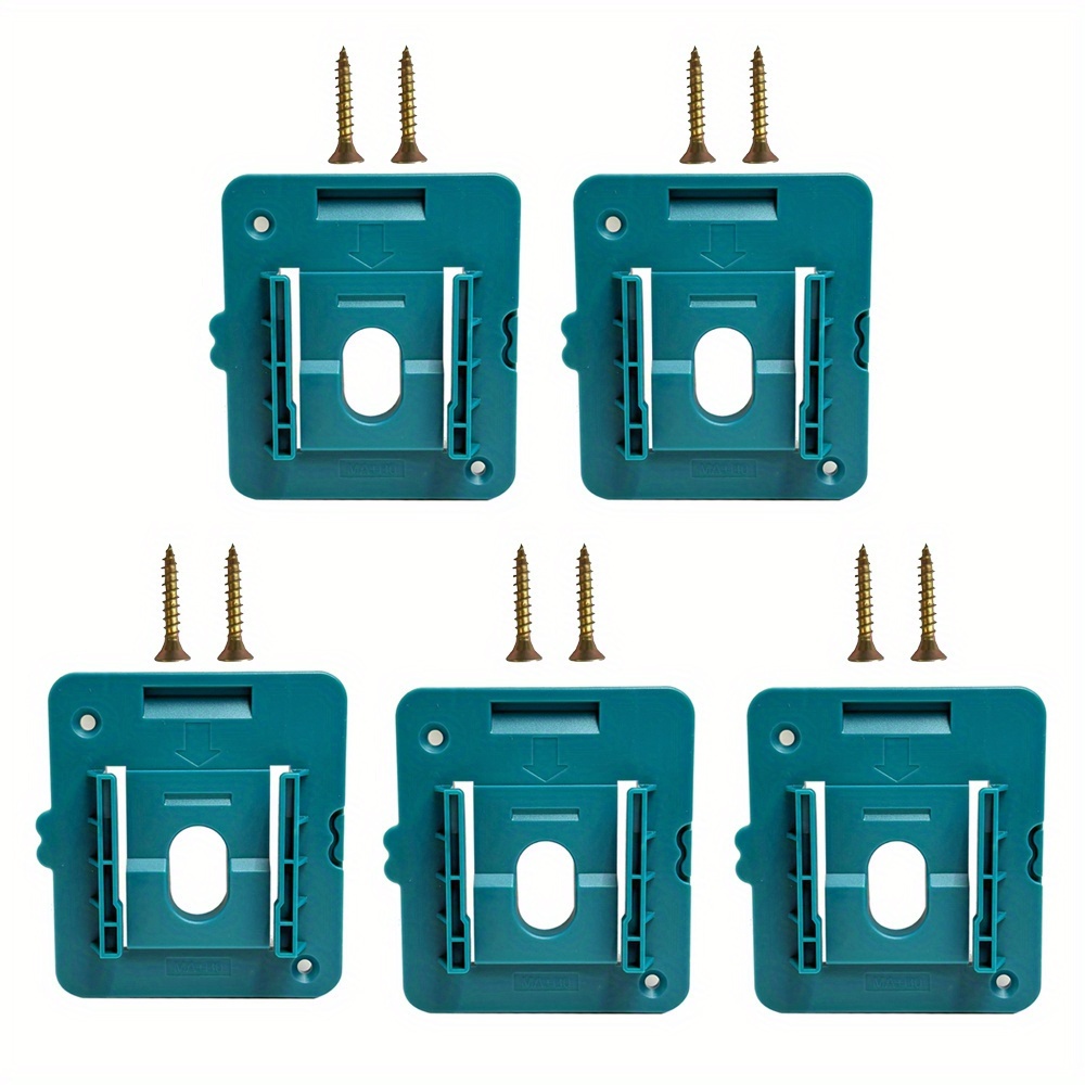 E-shop 5er-Pack Batteriehalter für Makita 18V Li-Ion | Aufbewahrungshalter Dockhalter für BL1860 BL1850 BL1840 BL1830, hergestellt aus ABS von YHKEMA,