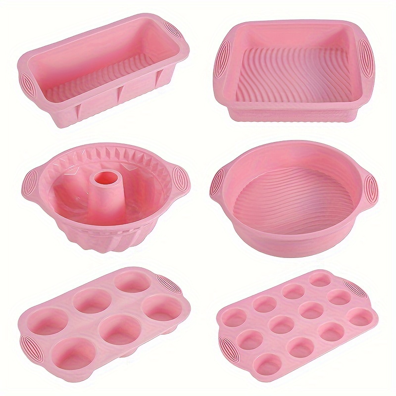 Set 6 Pezzi/12 Pezzi In Silicone Muffin Stampi Gelatina - Temu Italy