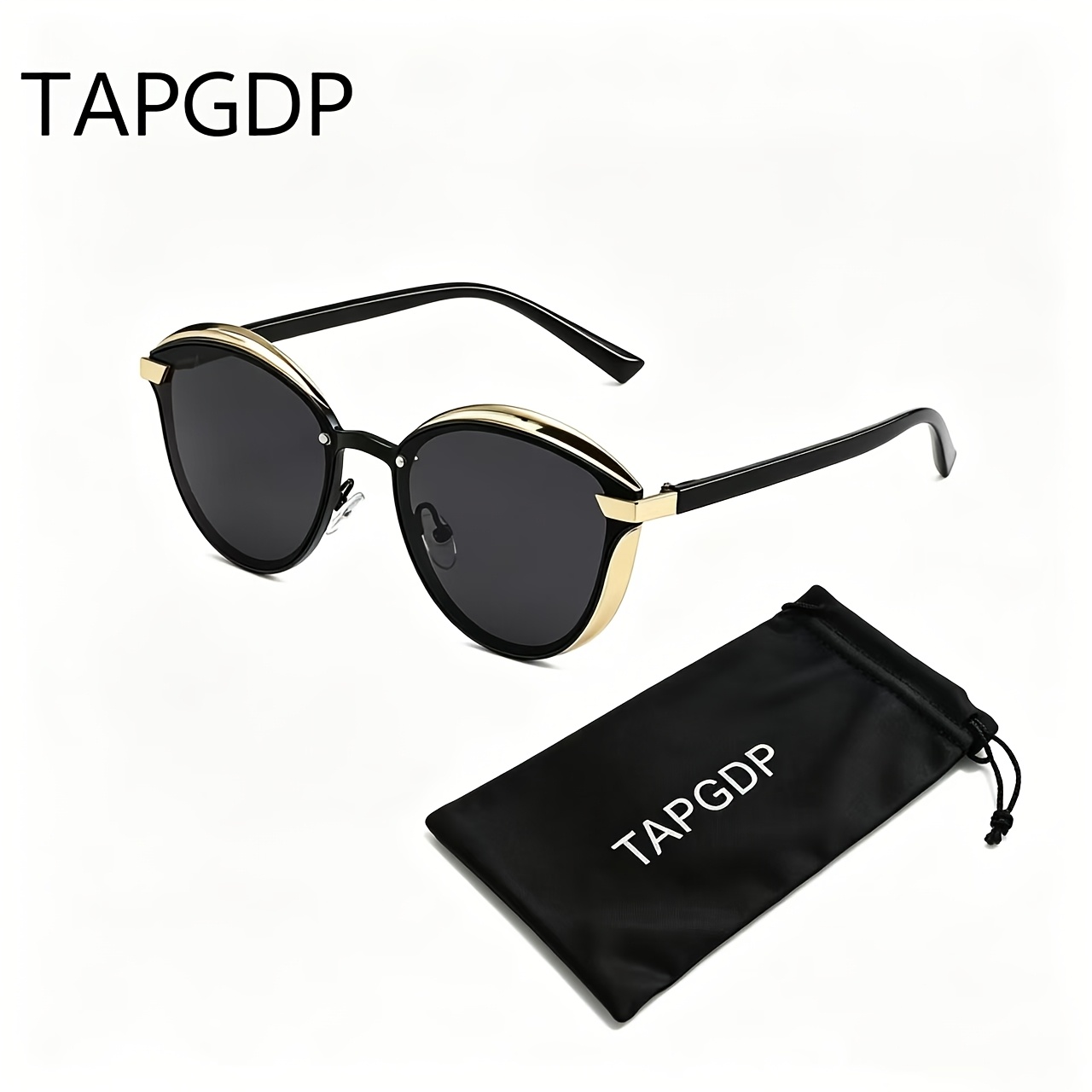 TEMU Unisex Minimalist Retro, Lightweight Metal Frame With High-quality Tac-light Lenses, Stylish Eyewear Suitable,,, Traveling, Parties, And All