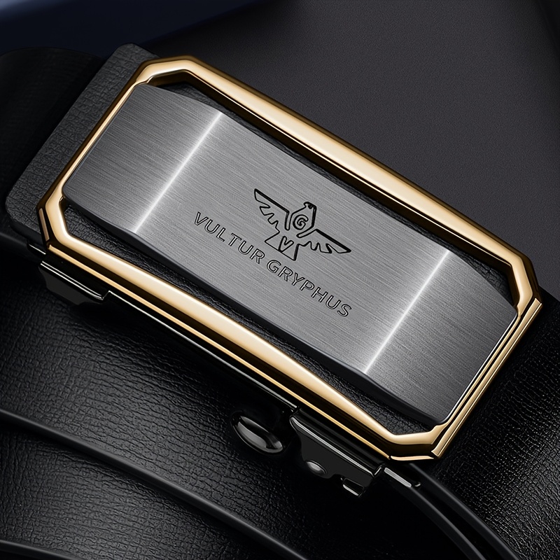 Men's Leather Belt Automatic Leather Youth Belt Casual Business Cowhide Pants with