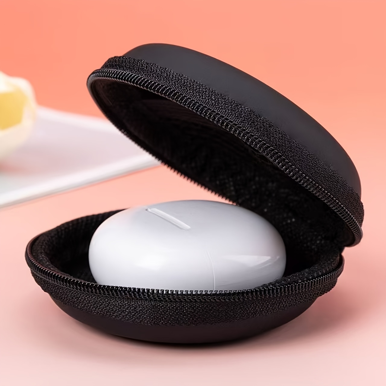 Black EVA Round Headphone Case