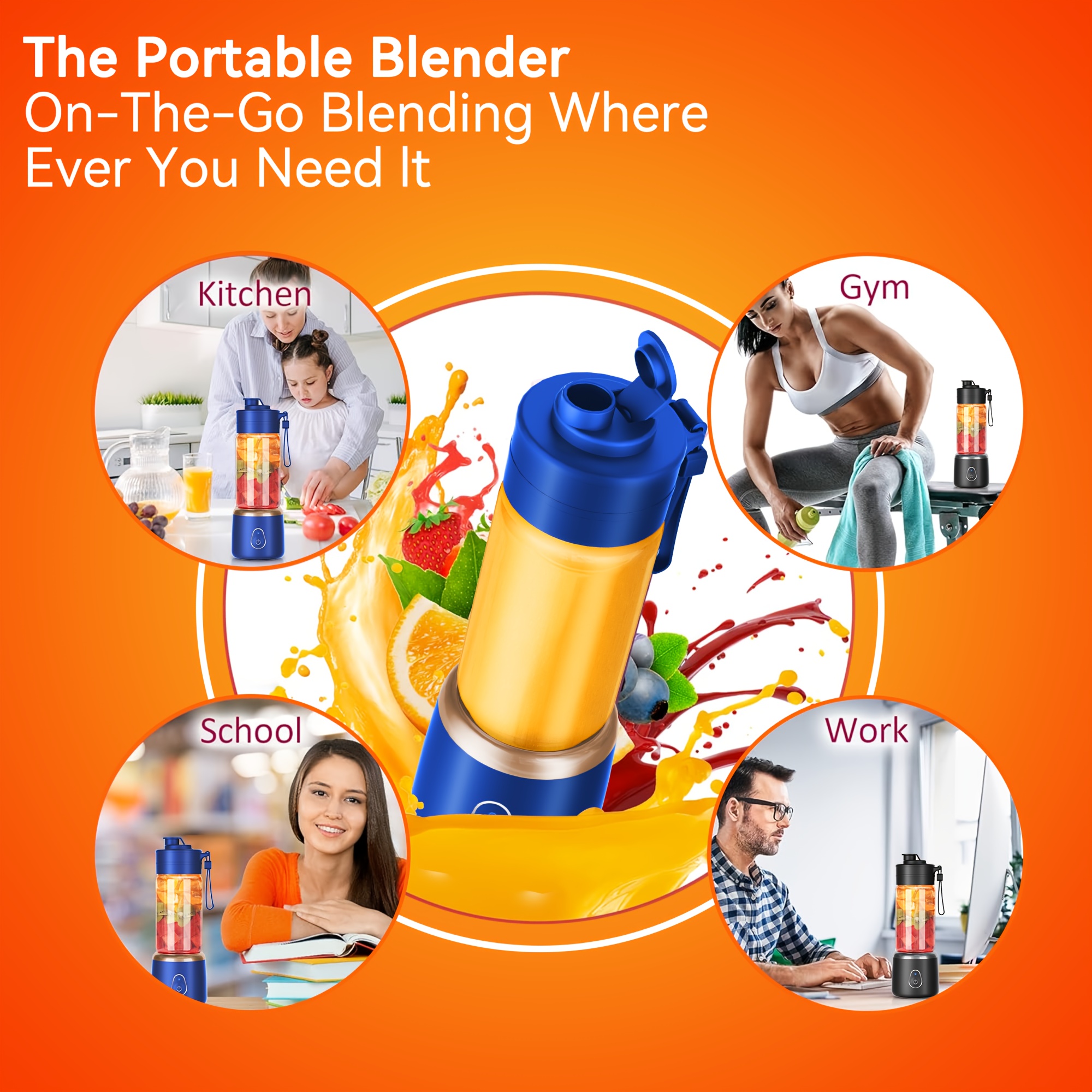 Rechargeable Mini USB Juicer, Portable USB Blender with Cup,... product image 8