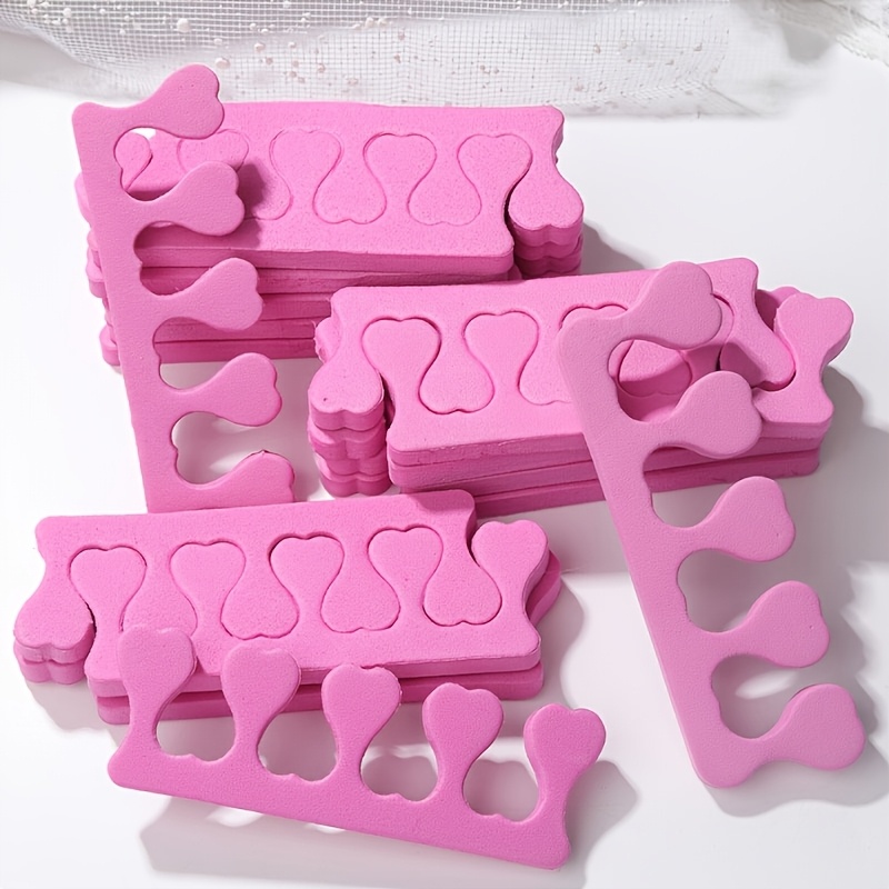 3pcs Pink Toe Separators, Nail Salon Tools for Beginners