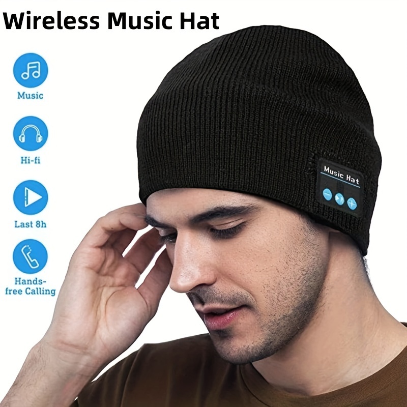 

Cozy Hat With Built-in Headphones - Men, Women & Teens | Ideal Christmas Or Birthday Gift For Dad, Husband, Brother