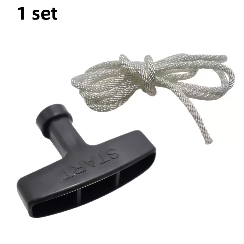 TEMU 1 Set Of Pull Start Handle And Rope Kit - 1.2m High-strength Nylon Rope, Suitable For , Gx200, Gx168, Pull Starter Rope Handle, Compatible With