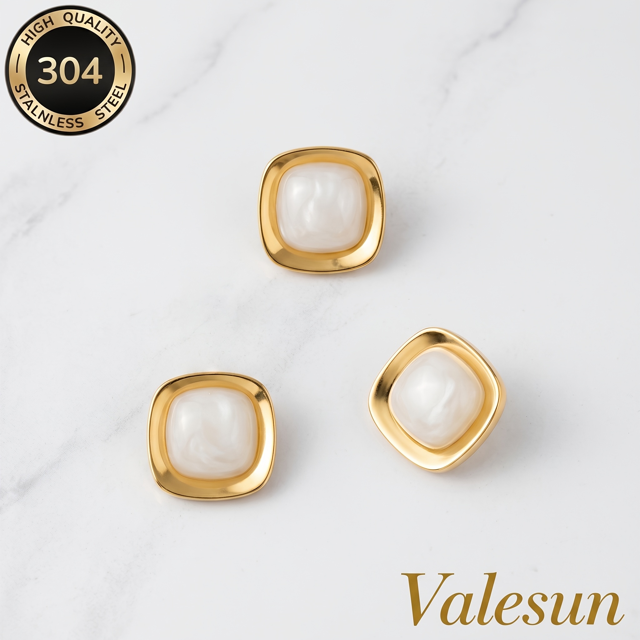Kids' 18K Golden Plated Hypoallergenic Earrings, Perfect Gift