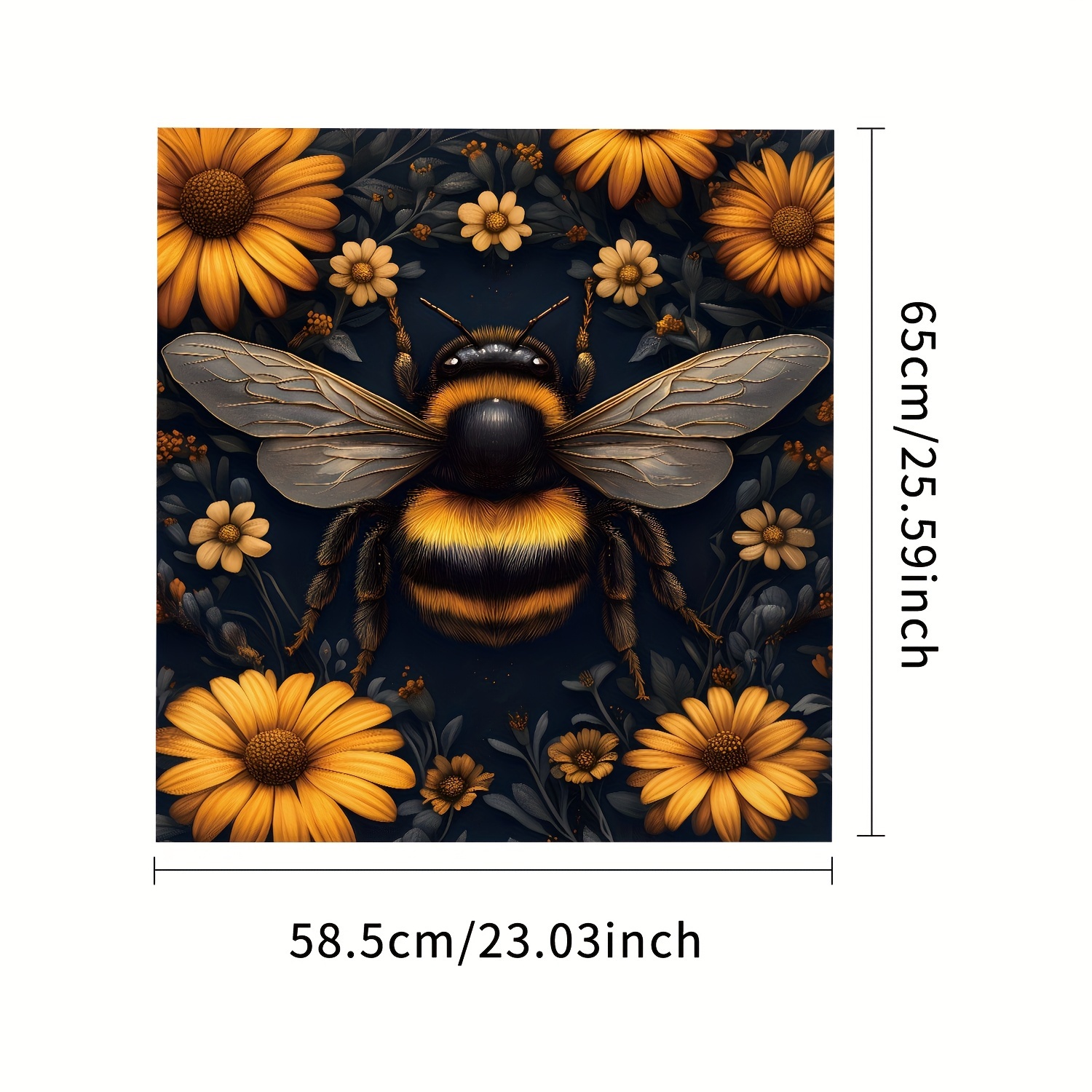 TEMU 1 autocollant magnétique plat 2D d'abeille à miel pour recouvrir de lave-vaisselle, également adapté aux réfrigérateurs et plus encore. Facile à