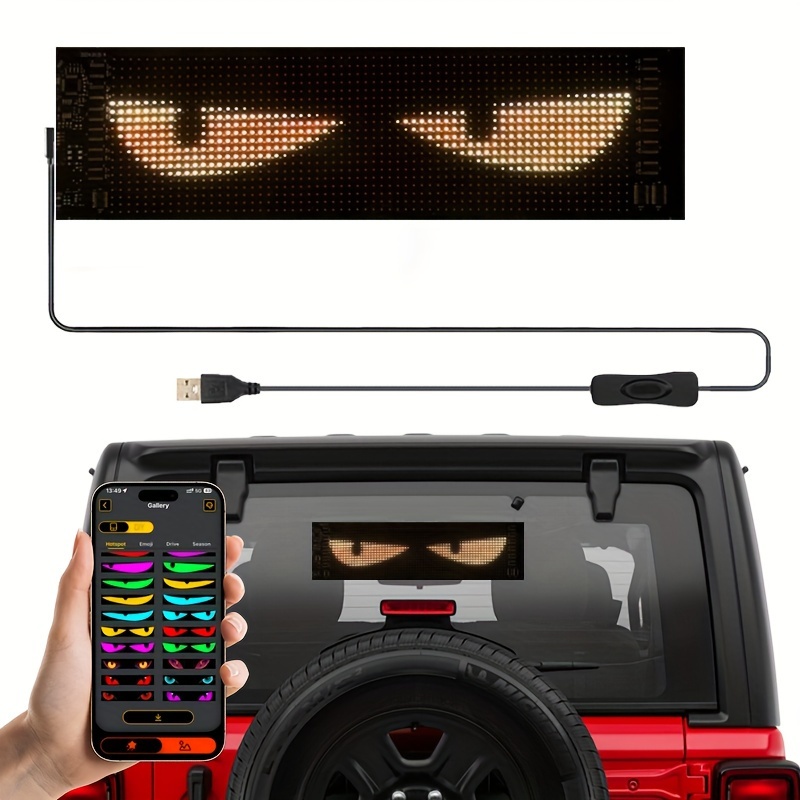 

's Eye Led Signs, Diy And Led Car Signs, App And , Suitable For Auto Shops, And Halloween, Christmas Decoration