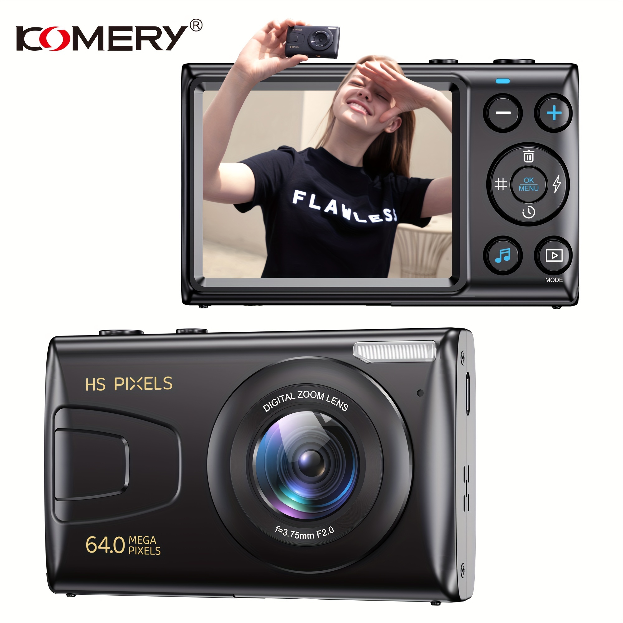 

64mp 4k Hd Mp3 18x Cameras For 2.8'' Lcd Rechargeable For Photos, Videos, And Webcam. Mp3 Features, For And . For , , And Christmas. (32gb Included)