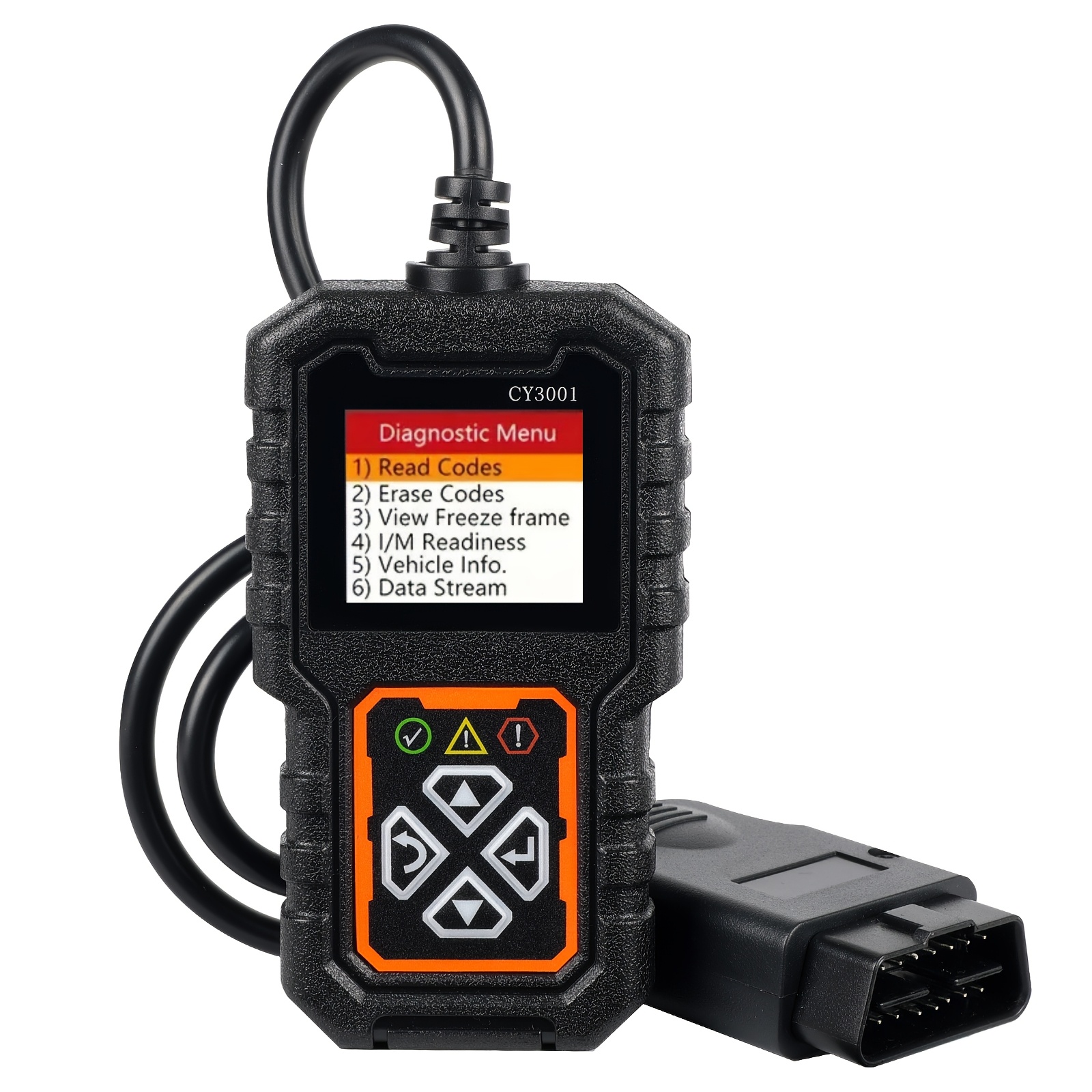 TEMU "effortless " Cy3001 Scanner - Usb Powered Car Code Reader & Engine Fault Diagnostic Tool For All Vehicles With Obd Ii , Compatible With 1996+ Models