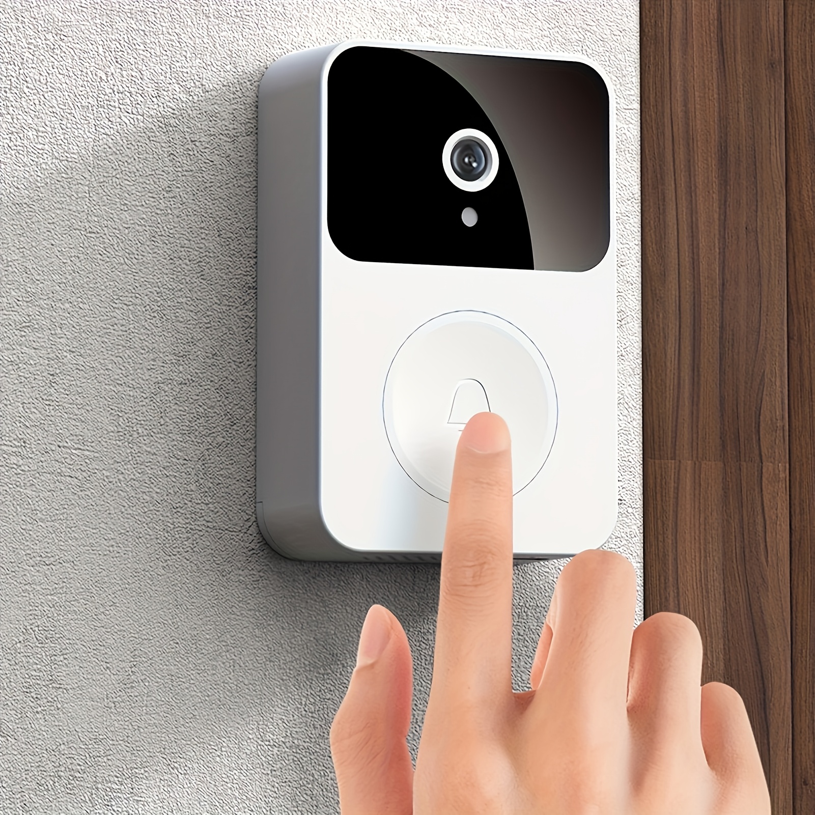 TEMU [smart Doorbell] A Set Of Smart Doorbell With Camera Function, Audio, Hd Night Vision, Support 2.4g Wifi, Convenient For , For Home Security | Stylish | Technology, Holiday Gifts