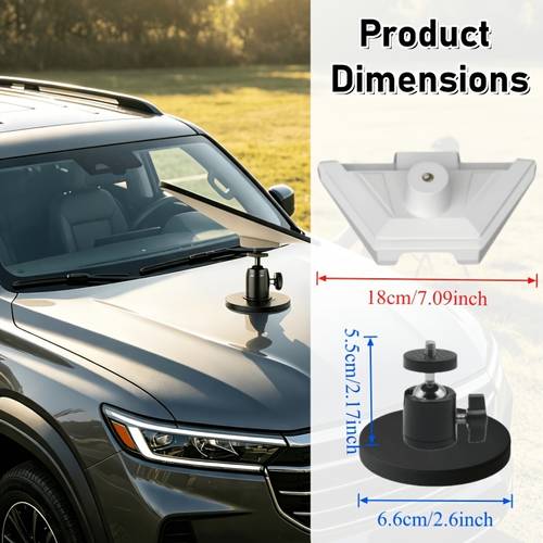 soporte magnético ajustable para techo de coche, compatible con starlink mini, soporte para coche sin taladro, mini soporte de router, para coche, rv, barco, camión, uso en exteriores