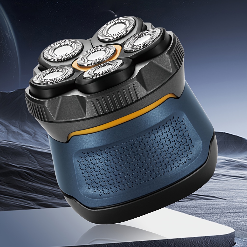 Feiyba 6d Shavers For | Electric Razor With Flexible , , Cordless Rechargeable & Long , Led Display, Wet/dry Use, Ideal Gift For Dad Husband, Stainless Steel , Ipx7