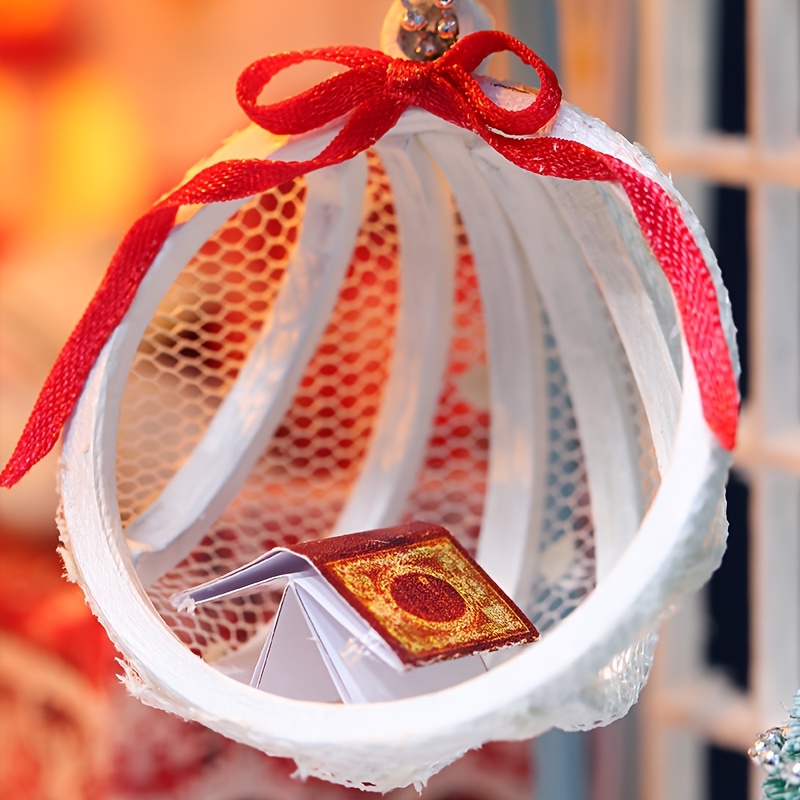 Model Cabin Kerst Handgemaakt Cadeau Gemonteerd Houten Huis Verjaardagscadeau voor 3D Creatief Knutsel Huis Kantoor Decoratief Stuk Kamerdecoratie