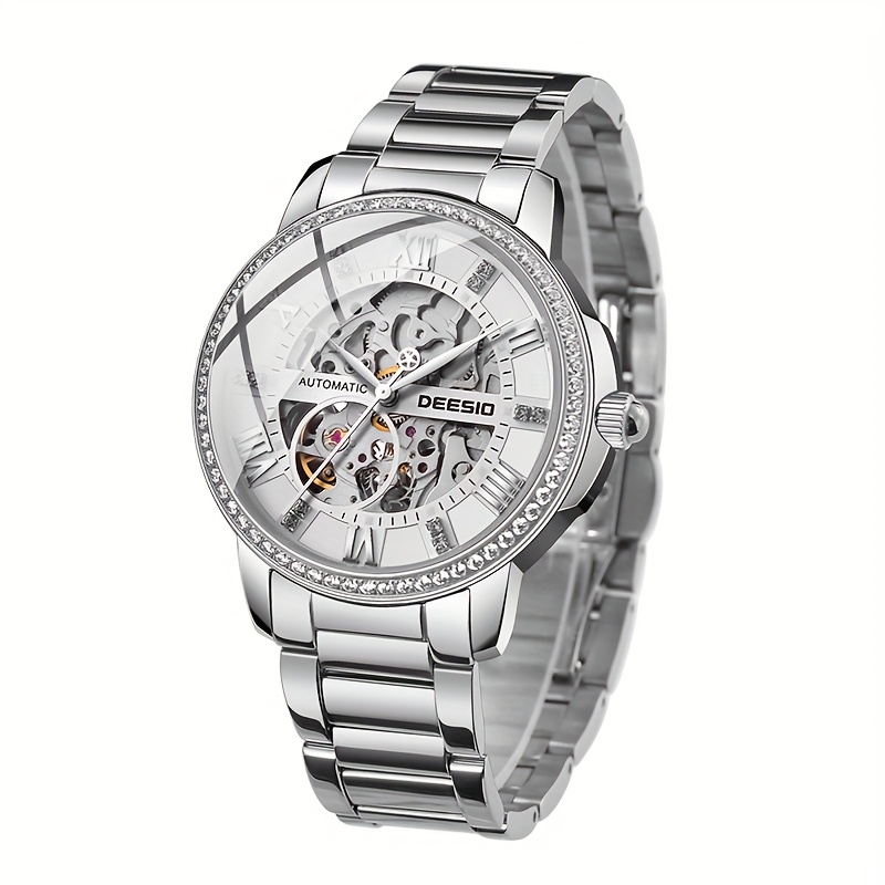 Women\'s Silver White Luxury Elegant Automatic Mechanical Stainless Steel Watch Elegant 31mm Swiss Automatic Mechanical Watch For... From  main image 2