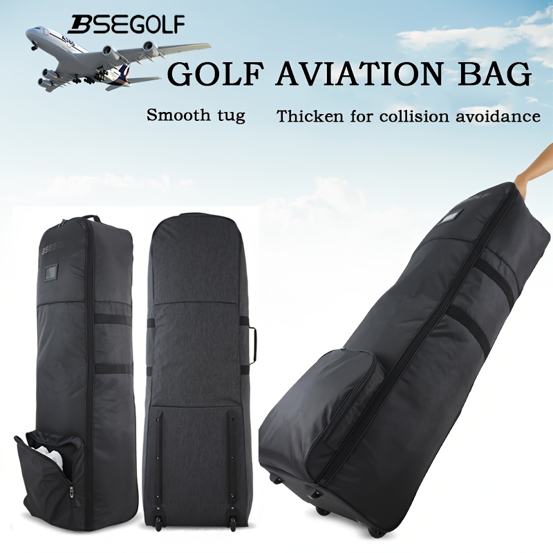 golf airline checked bag wheels nylon material thickened Temu Oman