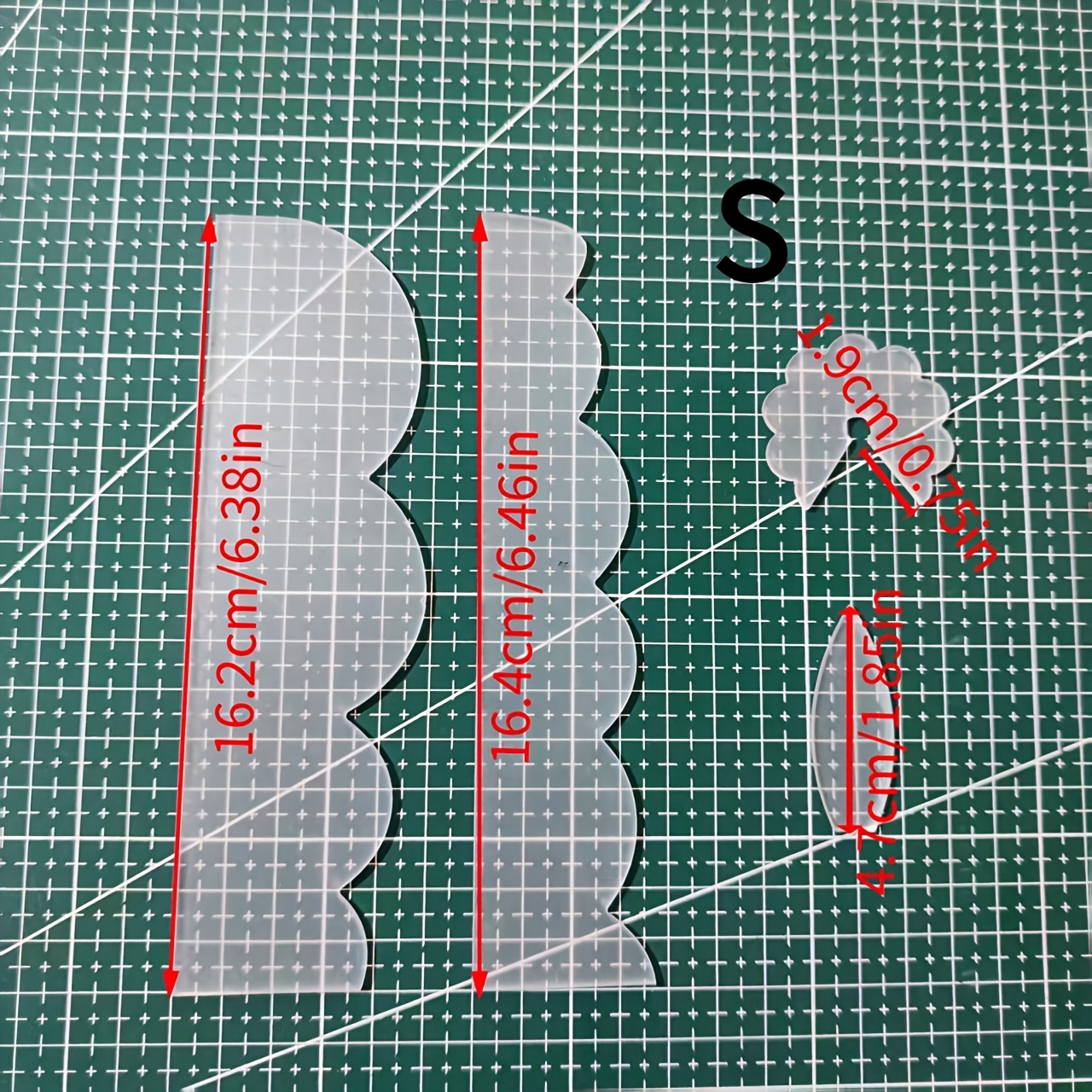 TEMU 1 Set Of Rose Flower Template Ruler-perfect For Pattern Drawing And Crafts, A Gift For From Diy Craft Lovers