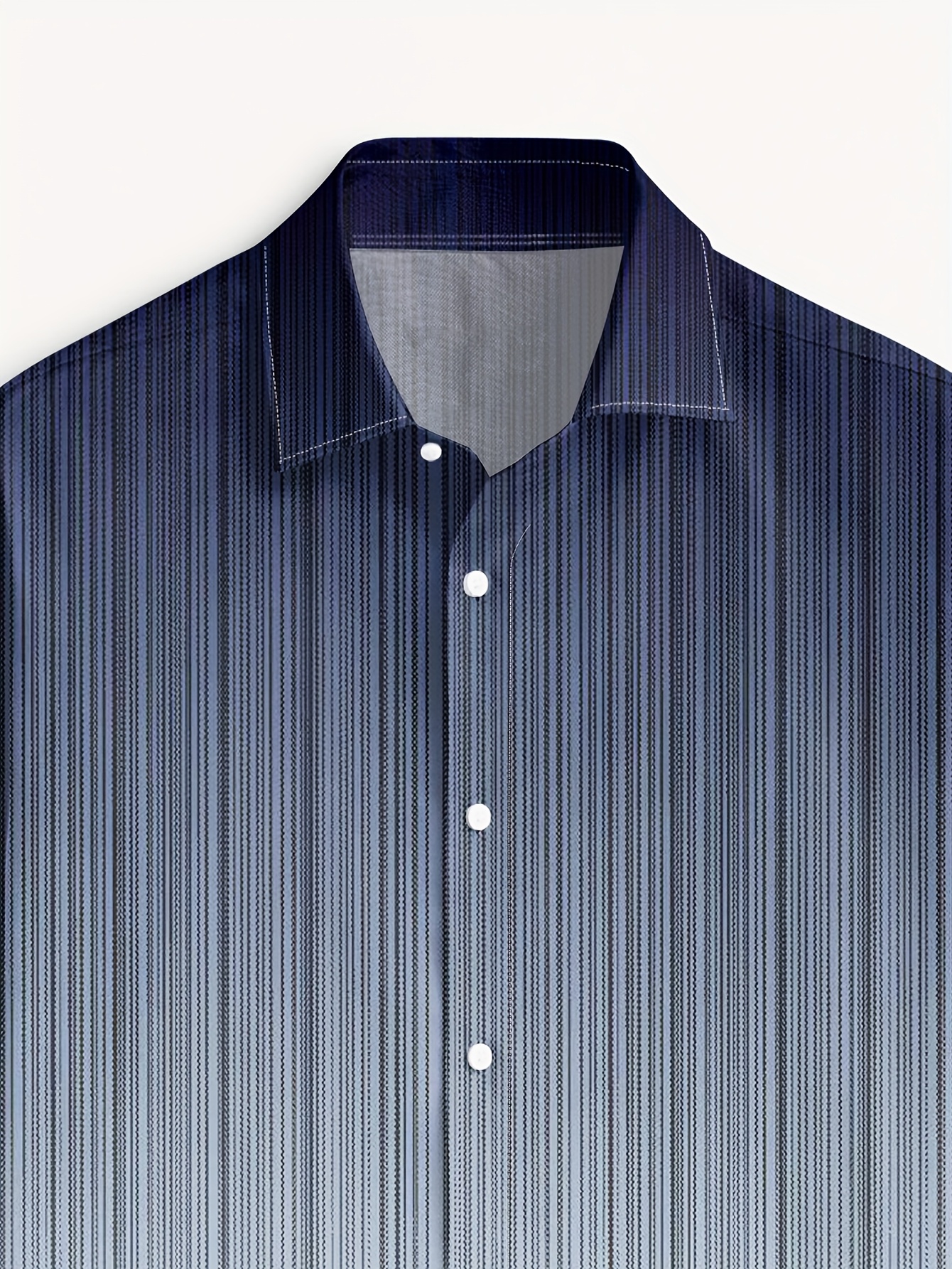 1pc mens fashion gradient solid color printed shirt spring - Temu