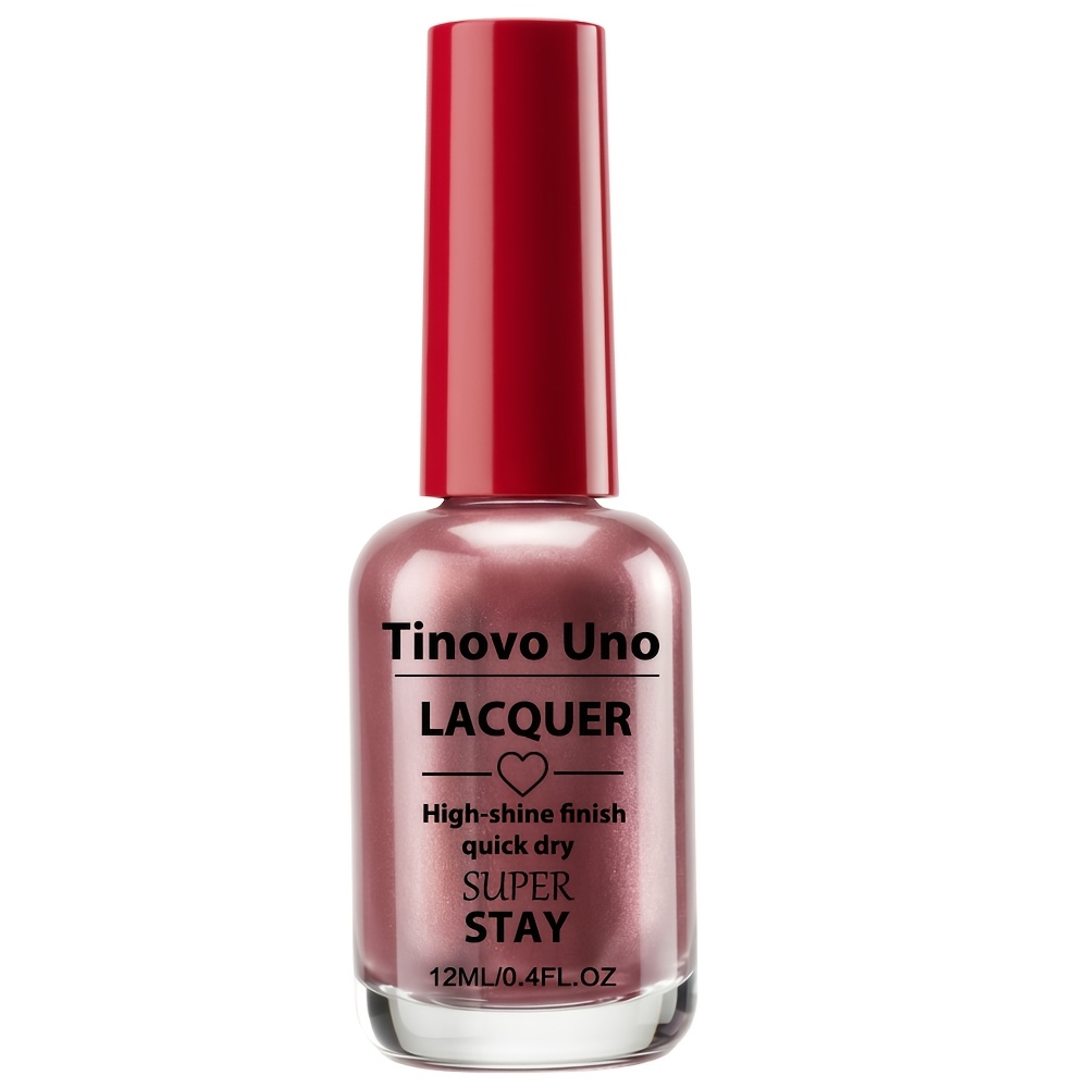 TEMU Tinovo Metallic Mirror Rose Polish - Quick-dry Suitable For Daily Wear, Parties, Gift | Alcohol-free Liquid Polish With High-gloss, Rose Golden