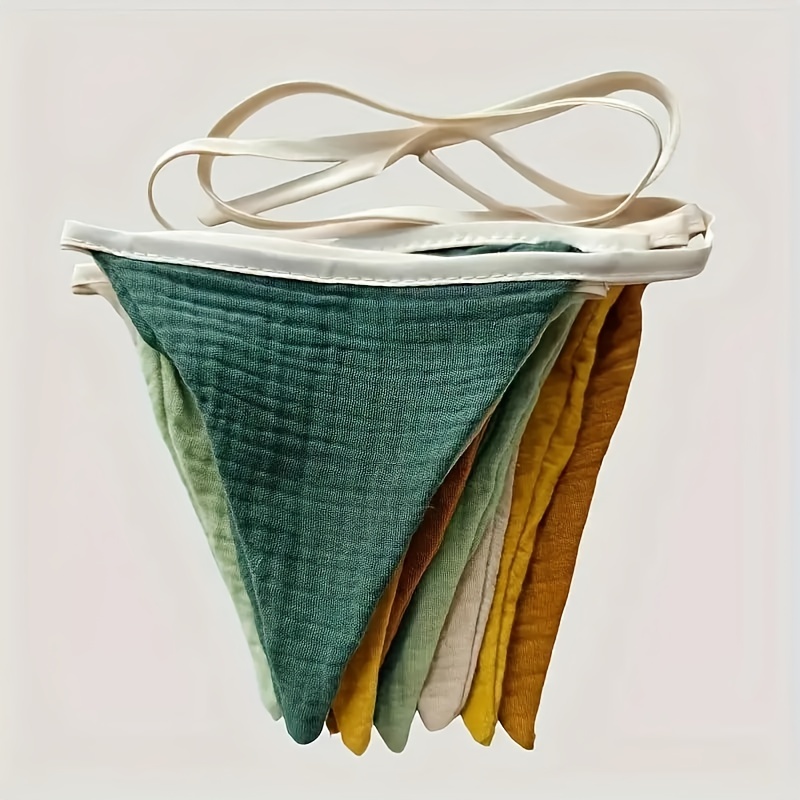 triangular fabric bunting garland reusable party decoration - Temu United Kingdom