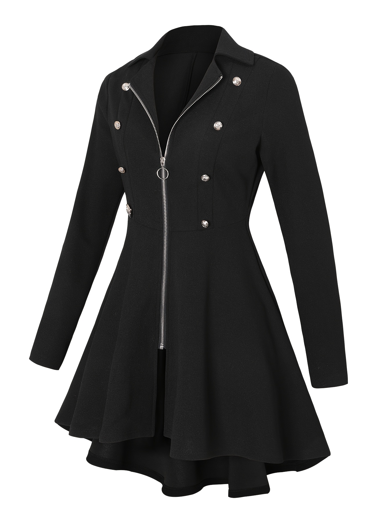 1pc elegante chaqueta   color   manga larga mujer - Temu Peru