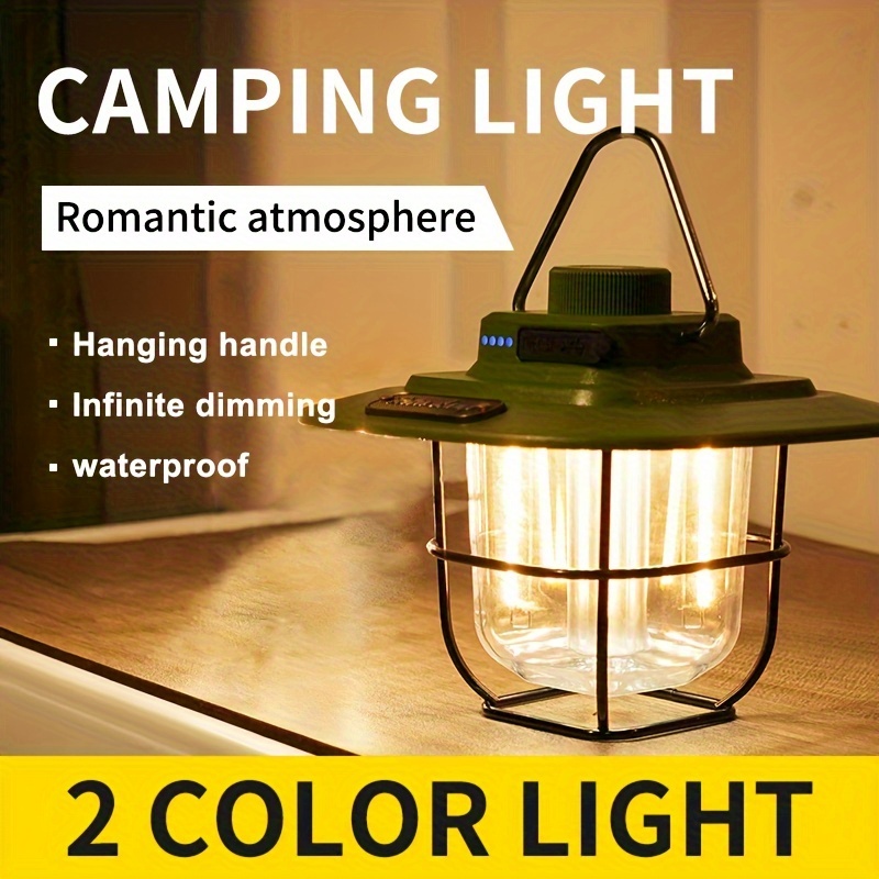 Hängende Tragbare Wiederaufladbare LED-Leuchte, USB-Laterne, Wasserdichte  Außenleuchte, Zelt-Camping-Zubehör - Temu Austria