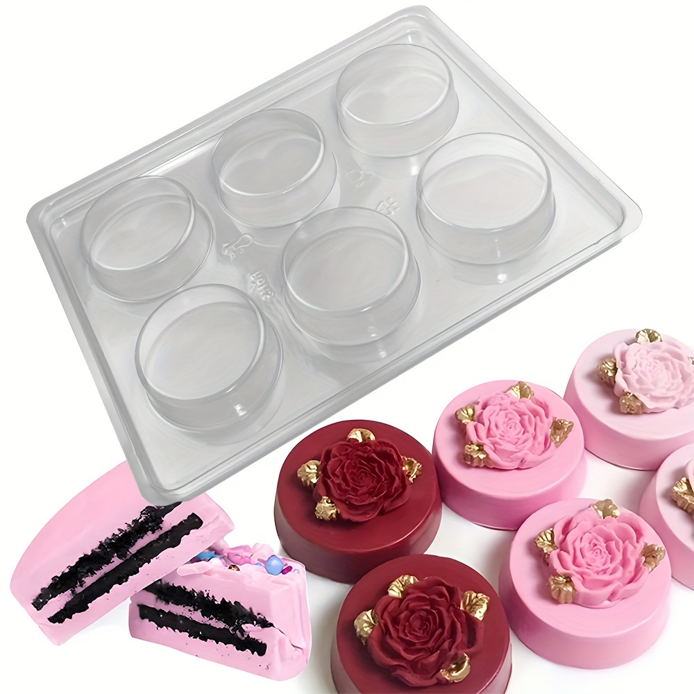 

6-cavity Round Chocolate Mold For - Bpa-free Pet Material, Ideal For Candy, Pudding, Mini Soap, Cupcakes, Jelly, Muffins - Perfect For Christmas, Halloween, Easter, Mother's Day, Graduation