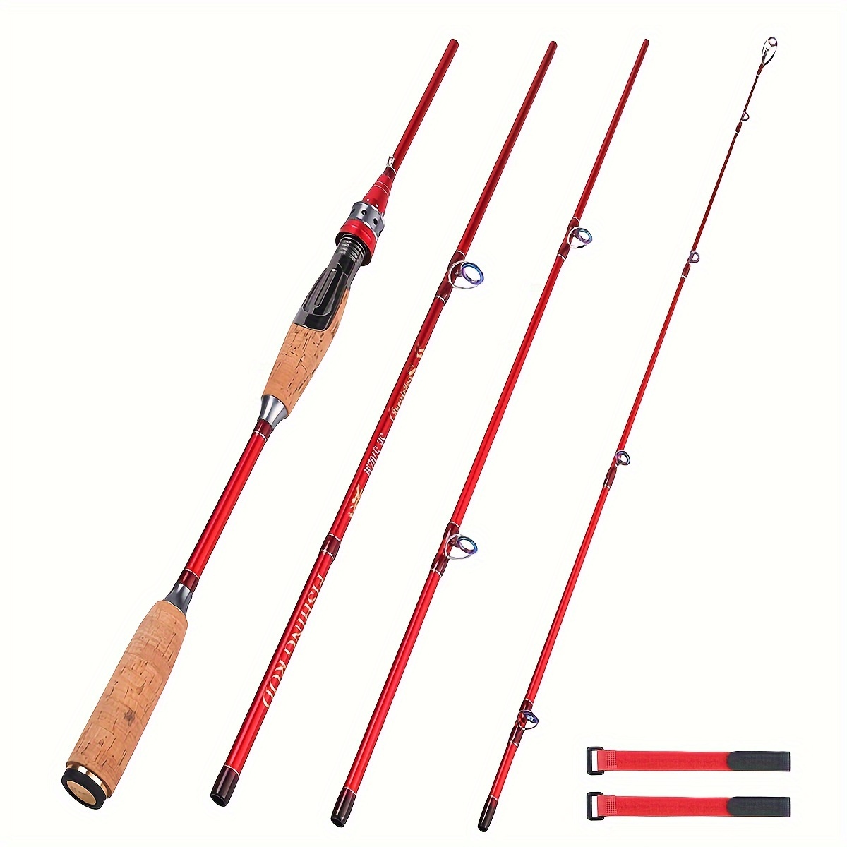 1.8m - 3.6m Carbon high-quality fishing rod Wooden handle sea fishing tools  fishing pole salt water