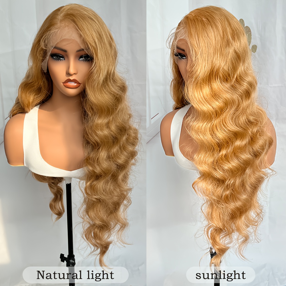 Synthetic Lace Front Wig with Melted Hairline, Glueless, Wavy 150% Density Outre Melted Hairline Glueless HD Lace Front Wig - ELLINGTON  main image 3