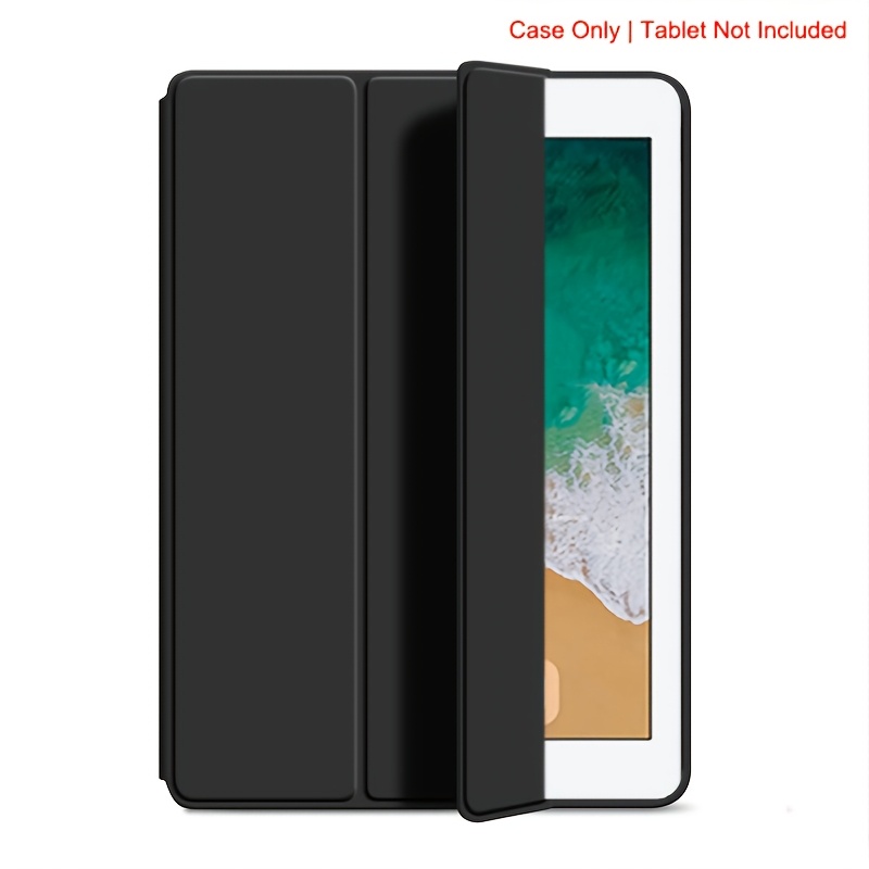 TEMU For Ipad Air 1 2 9.7 Inch 5th 2017 2018 9.7'' A1893 A1474 Faux Leather Magnetic Flip Soft Back Shell Auto Wake Up