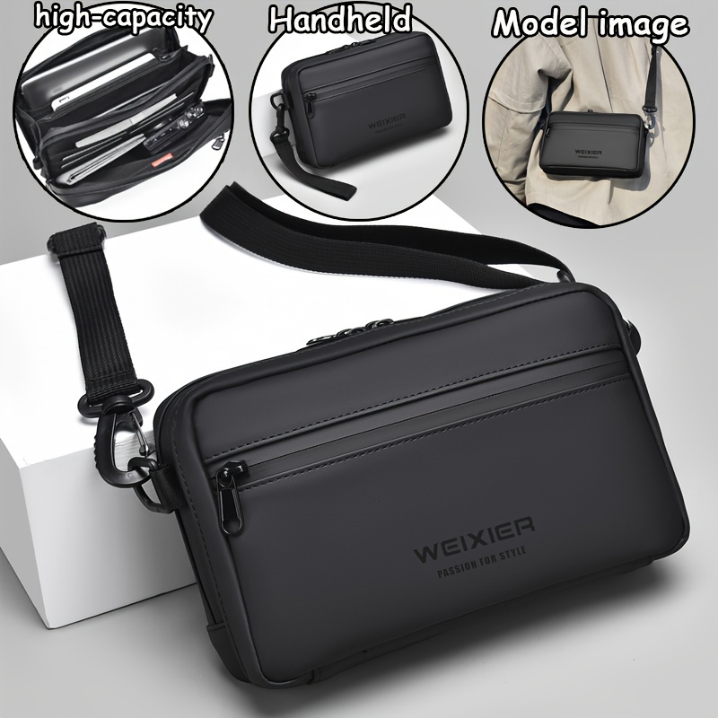 

Weixier Crossbody Bag With Multiple Layers, Lightweight Nylon, Touchscreen-friendly Clear Phone Pouch, Includes Shoulder Strap And Handheld Option