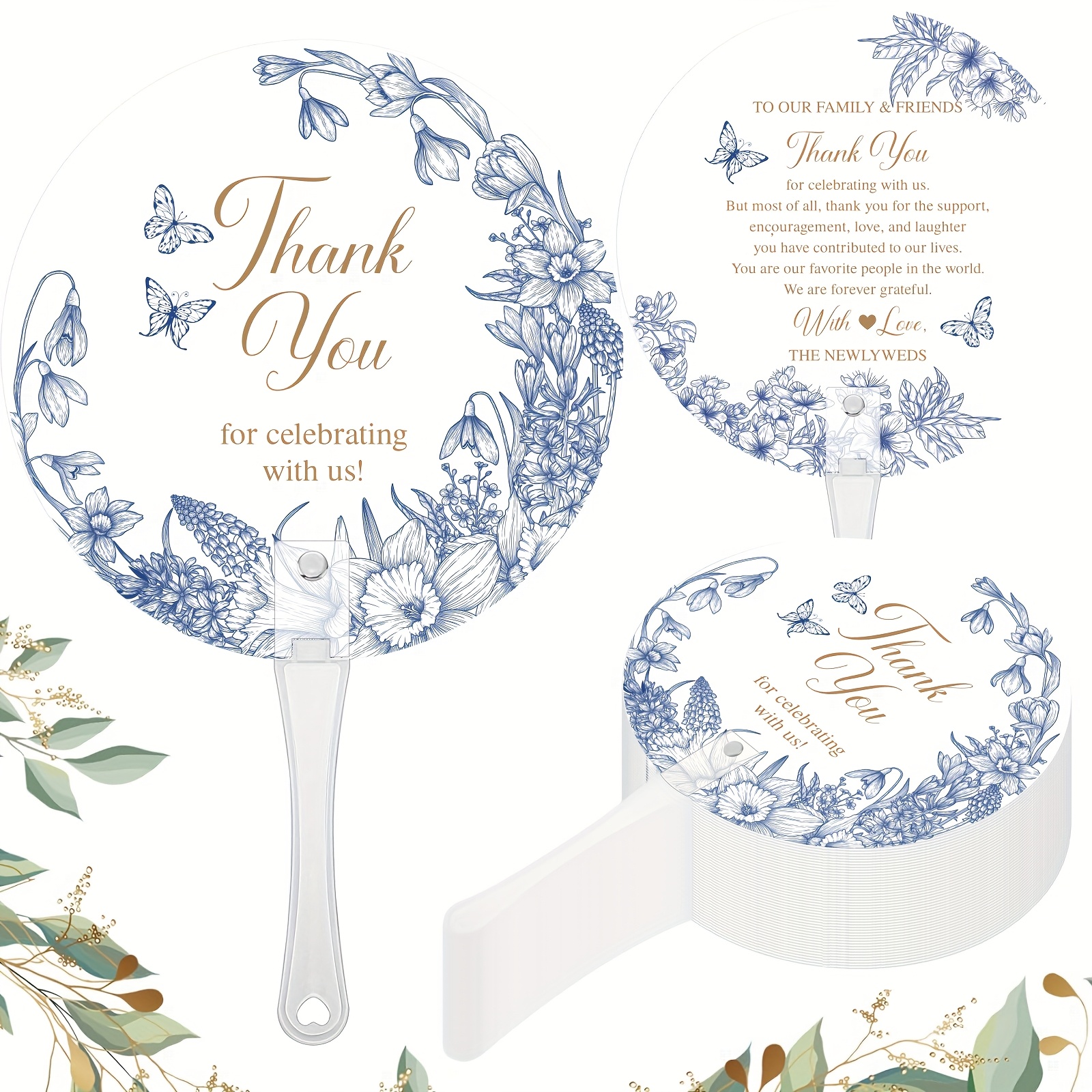 bulk set 100 wedding hand fans made plastic perfect favors - Temu