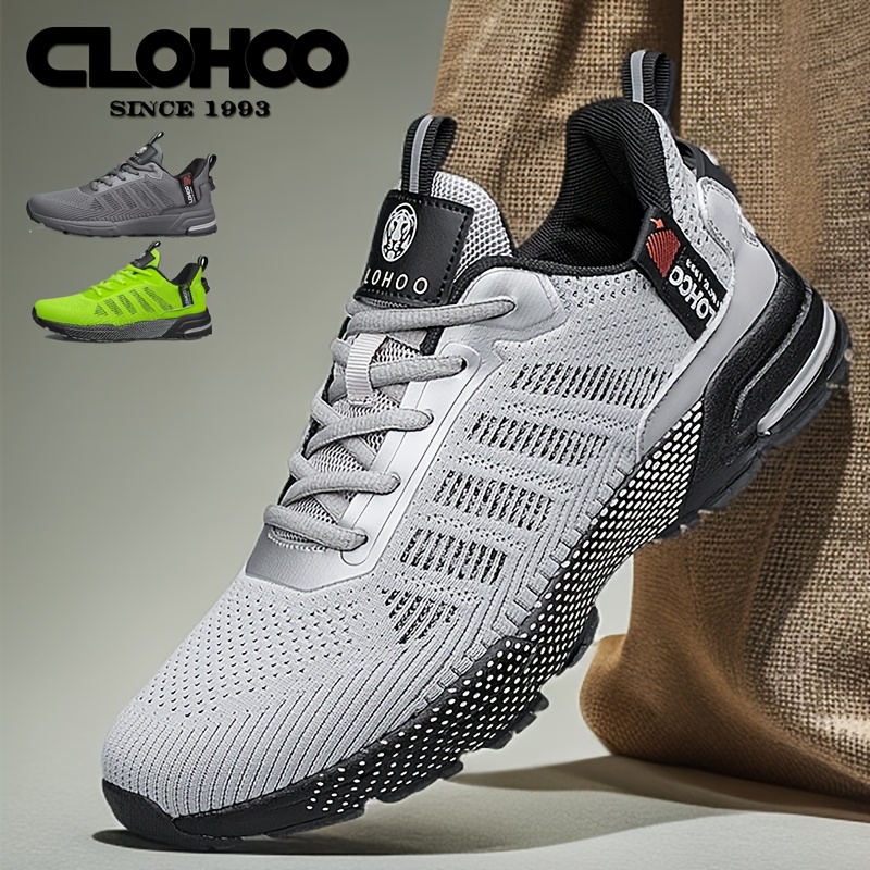   fly weave upper thick sole eva outsole breathable athletic casual shoe soft sole and surface comfortable lightweight athletic shoe mens walking shoe
