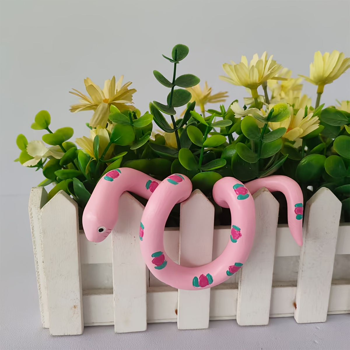 TEMU Ornement décoratif en résine de , de pot de fleurs, décoration de pot de fleurs, de bureau pour bureau et de fenêtre, petit article par les