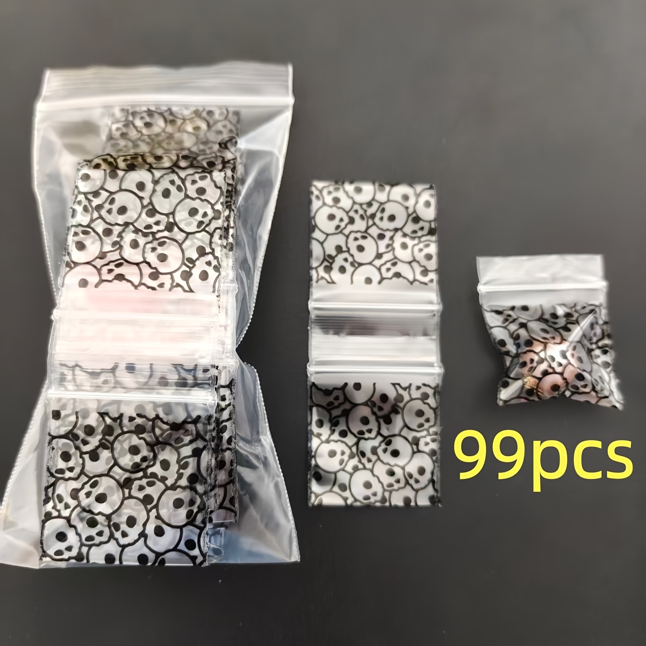 TEMU 99pcs Printed Self-sealing Bags, Party Gift Pouches, Moistureproof And Dustproof, Storage For Jewelry, Craft Supplies And Stationery, Portable