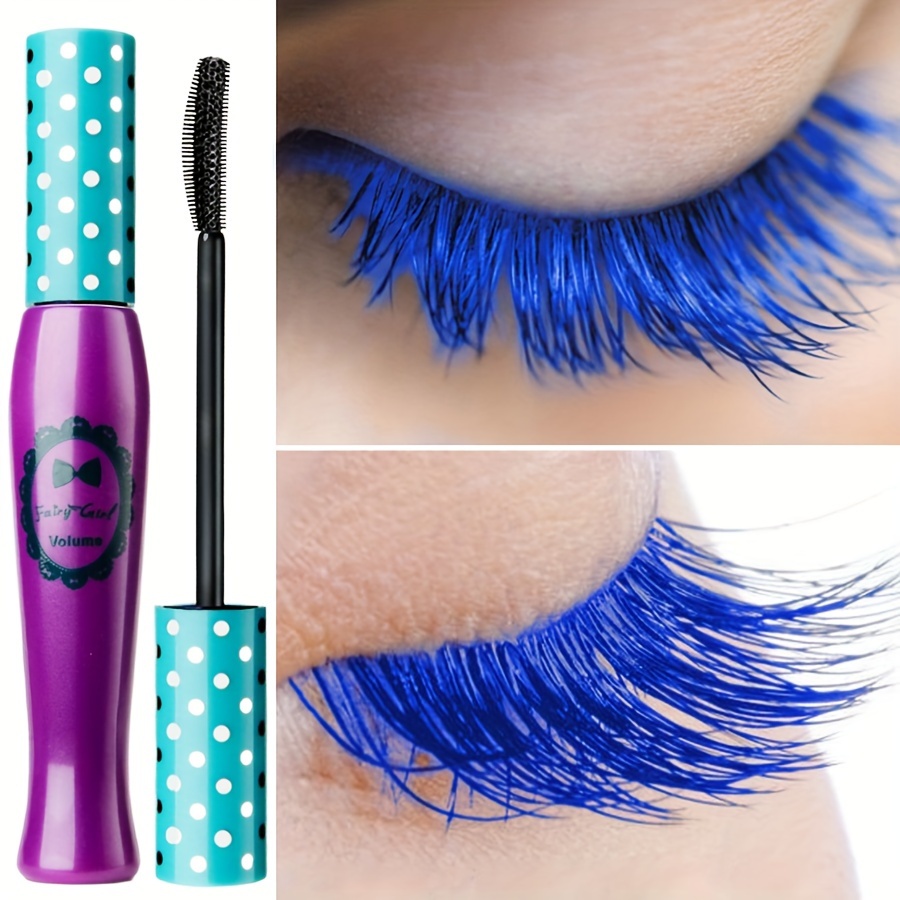 

1pc, Vibrant Blue Waterproof Mascara, Long-lasting Volume And Length, Intense Color, Clump-free, Eye Makeup, Cosmetic For Bold Lashes