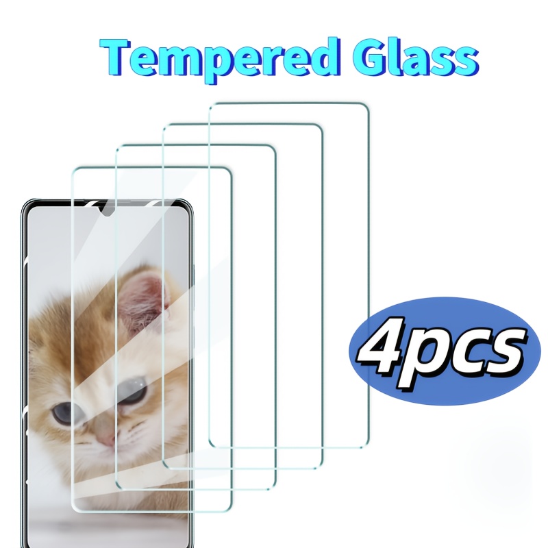 

4-pack Huawei Tempered Glass Screen Protector For P20 P20pro P20lite P30 P30lite P40lite, , , -free, , -resistant, Shatterproof