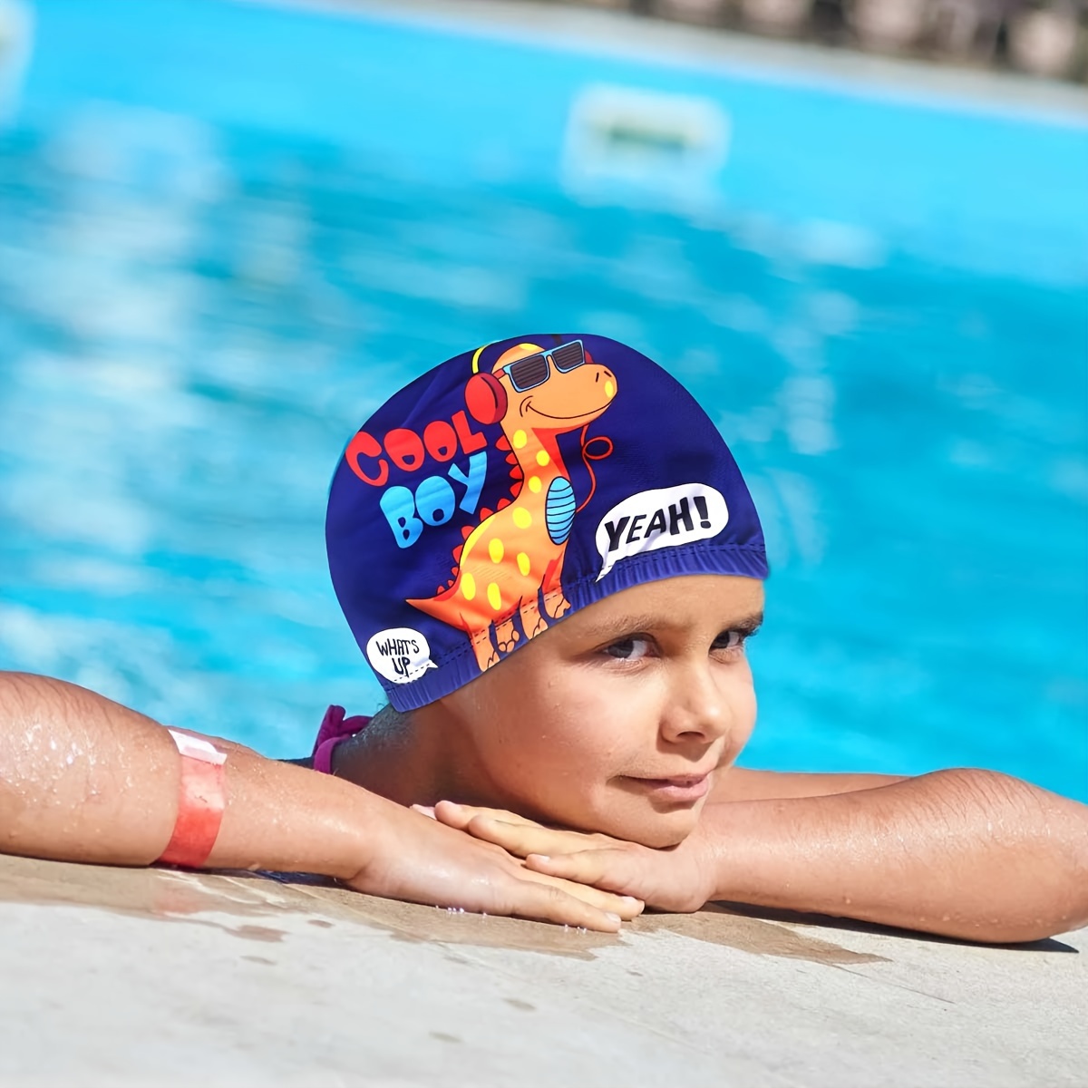 Children's cloth swimming sales caps