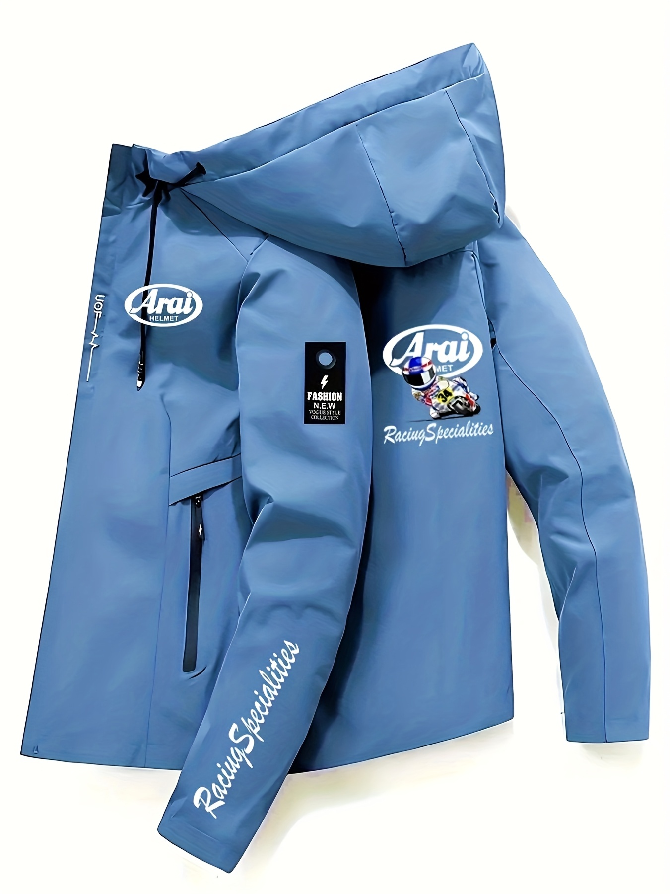 chaqueta capucha hombre racing poliéster Temu Ecuador