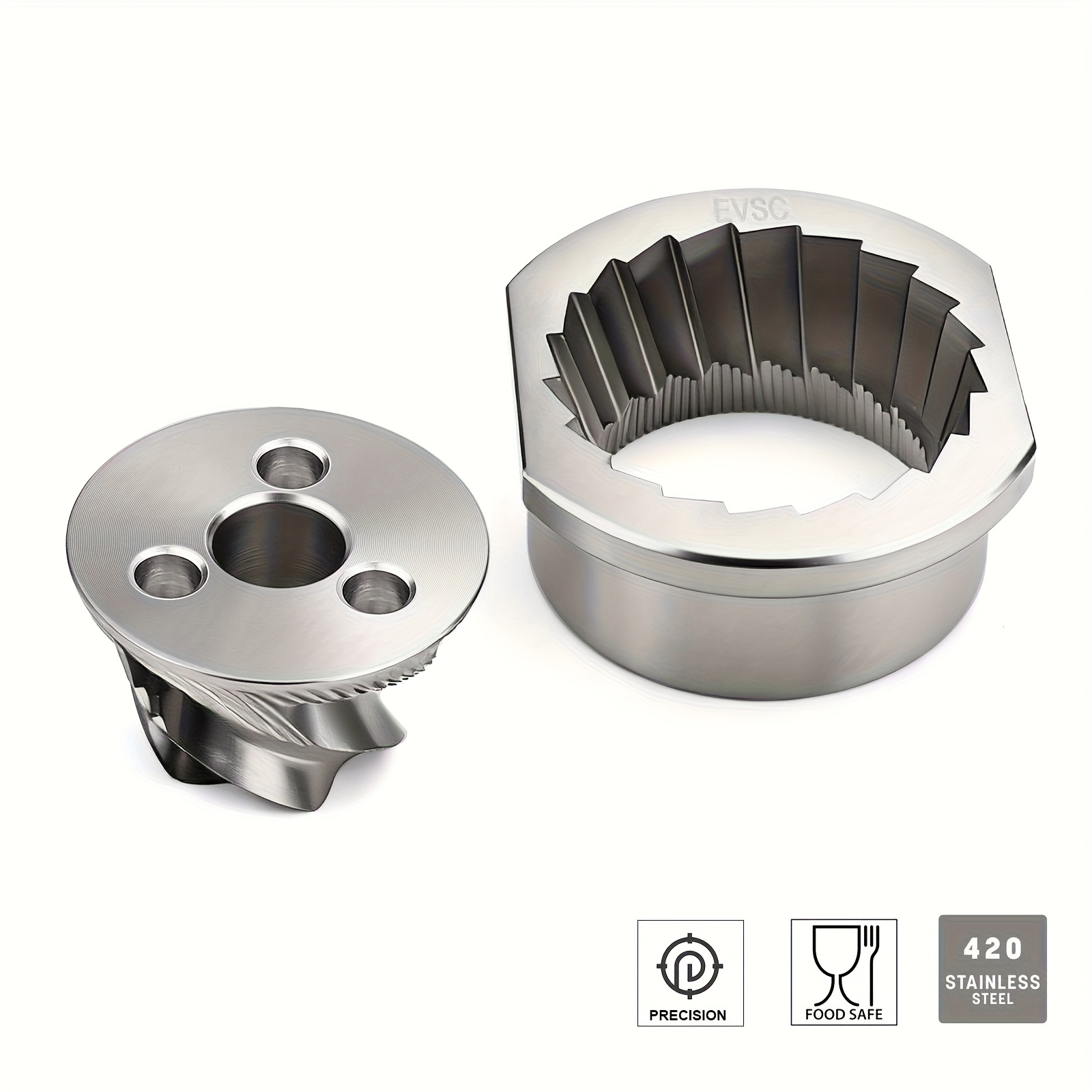 Replacement Stainless Steel Conical Grinder Burr Set Compatible With Jur.. Automatic Espresso Machine, 48mm Spares Accessories For Saec.. ../../strat.. And
