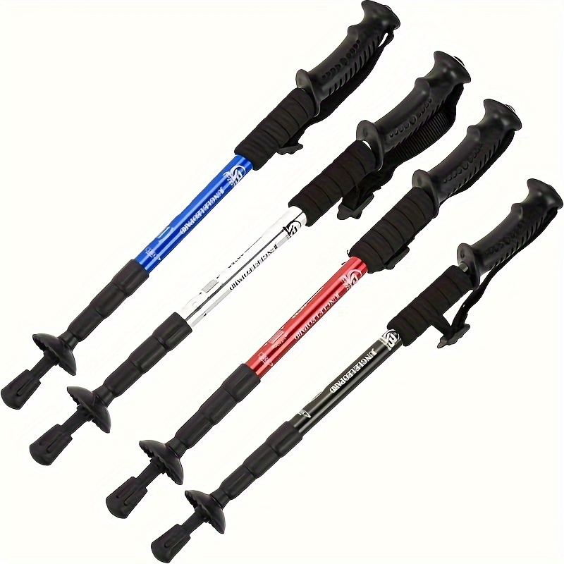 

Foldable Trekking Pole With -cobalt Alloy Tip: Lightweight, Shock-resistant, And Adjustable For Hiking And Walking - Suitable For Men And Women