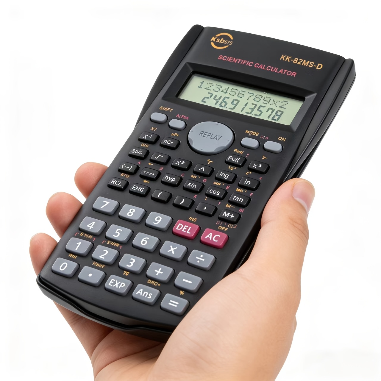 Image of 1pc Desktop Office Calculator - Dual-line Display - 12-digit Display/protective Cover Calculator - Suitable For Halloween Christmas Holiday Gifts (batteries Not Included)