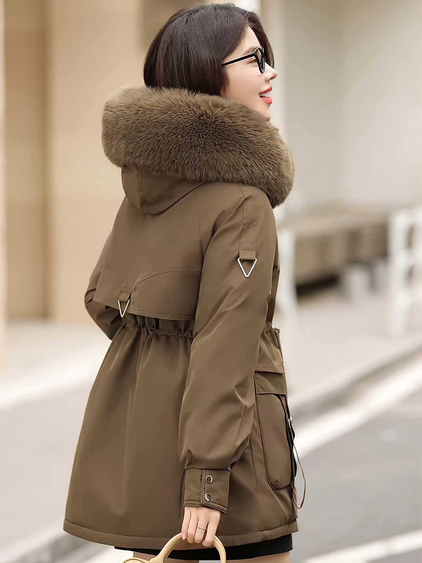 giacca invernale donna parka non elasticizzata cinturino Temu Italy