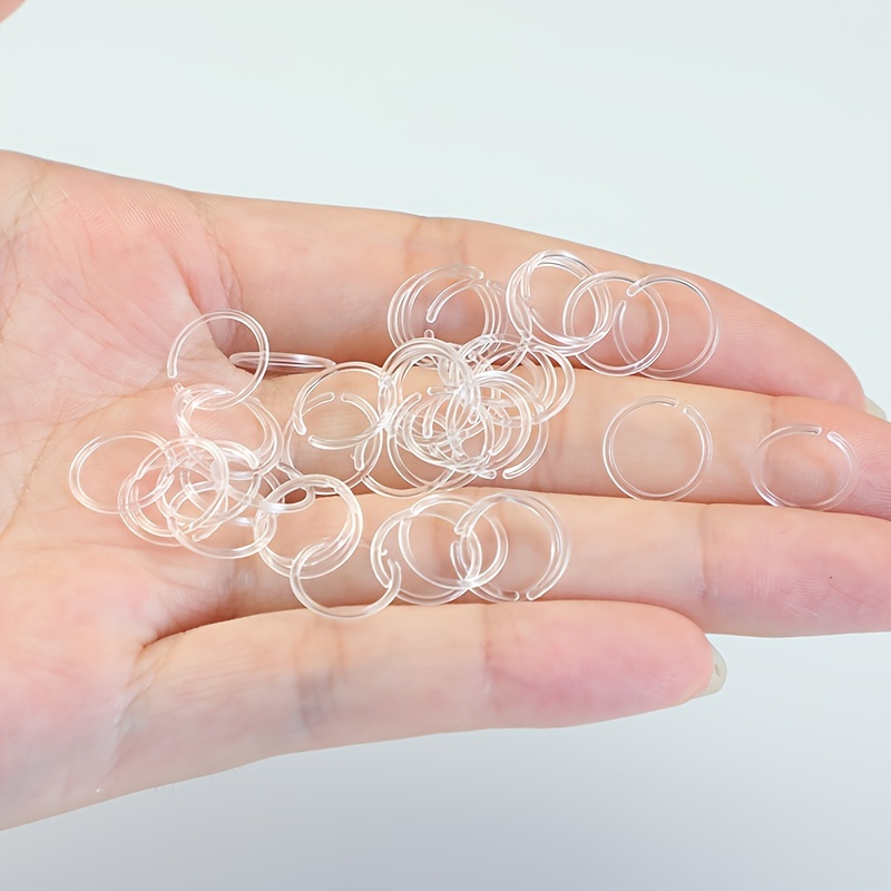 16pcs Colorful Anti-Blocking Invisible Ear Studs - Resin Ear Cuffs for Relief