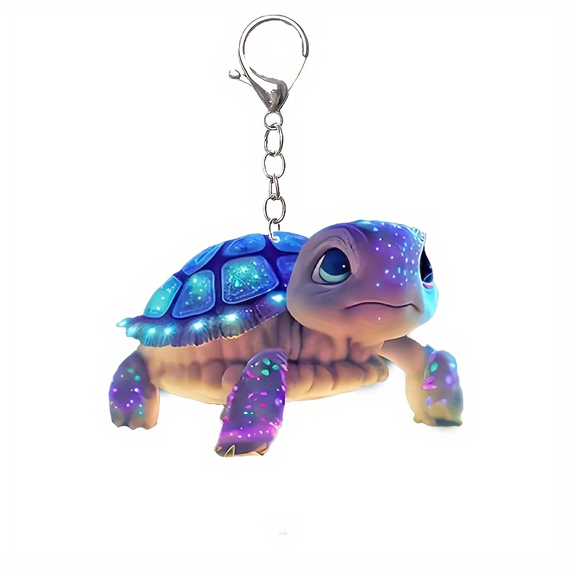 

Acrylic Turtle Keychain: Oceanic Blue Shell Turtle, Fashionable Summer Decor, Creative Animal Keyring, Perfect Gift For Friends, Suitable For Ladies, Thanksgiving Day