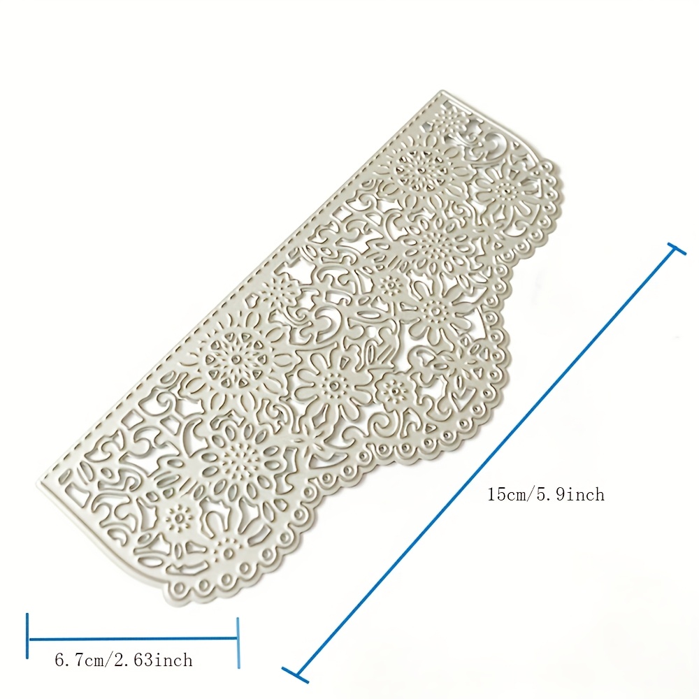 TEMU 1pc Metal Cutting Die Flower Wedding Invitation Scrapbook Embossing Card Making Craft Die Template, Metal Diy Embossing Die Lily Greeting